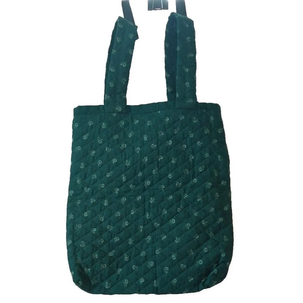 Handmade Victoria Flour Sack Purse Bag Cotton Tote Vintage Look Feed Sack